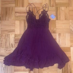 NEW Free People Lace Mini Dress XS
